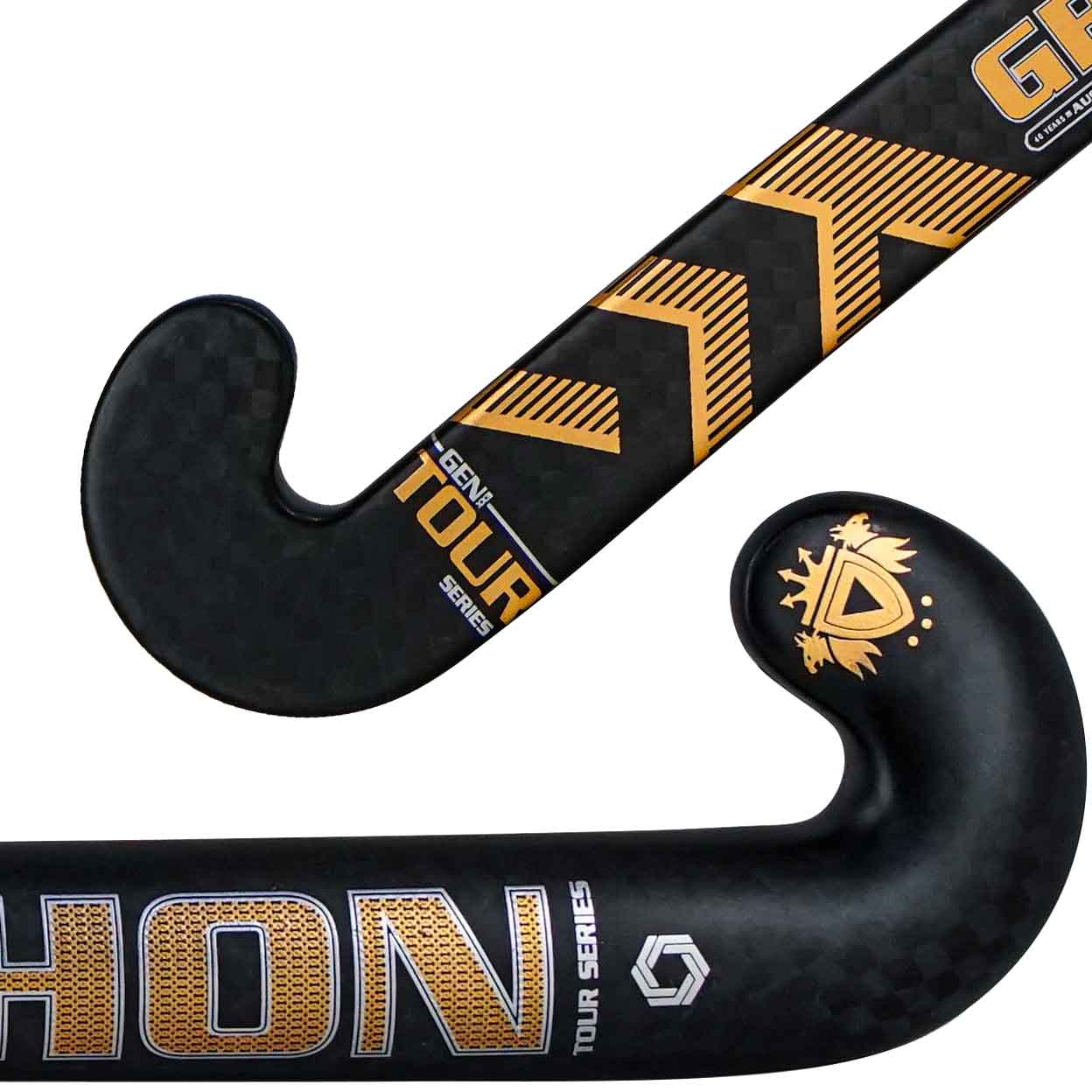 Close up of the Gryphon Tour DII Composite Field Hockey Stick