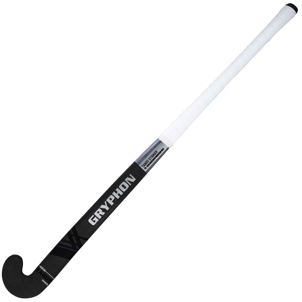 front of the Gryphon Taboo Striker D-II Indoor Composite Field Hockey Stick