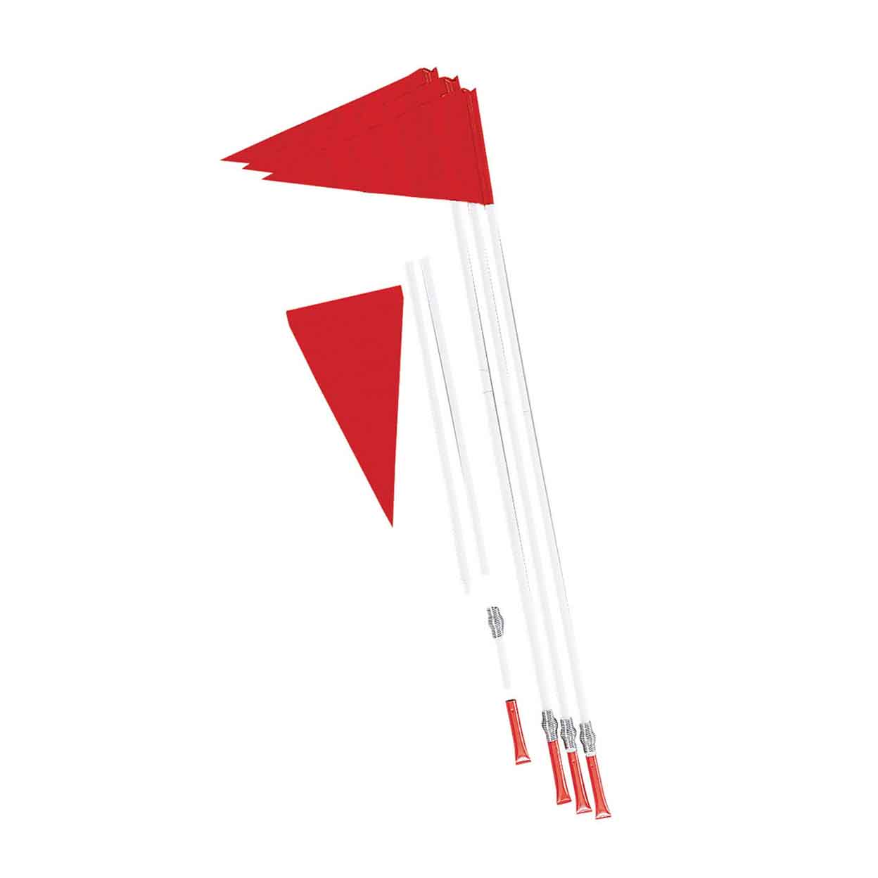 Corner Flag Set of four with one flag shown taken apart